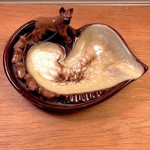 TILSO Vintage Boxer Dog and 5 Puppies Collectible Ashtray